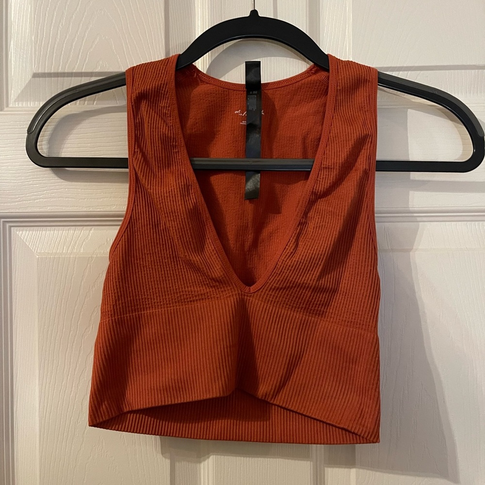Burnt orange low neck tank top. Urban outfitters